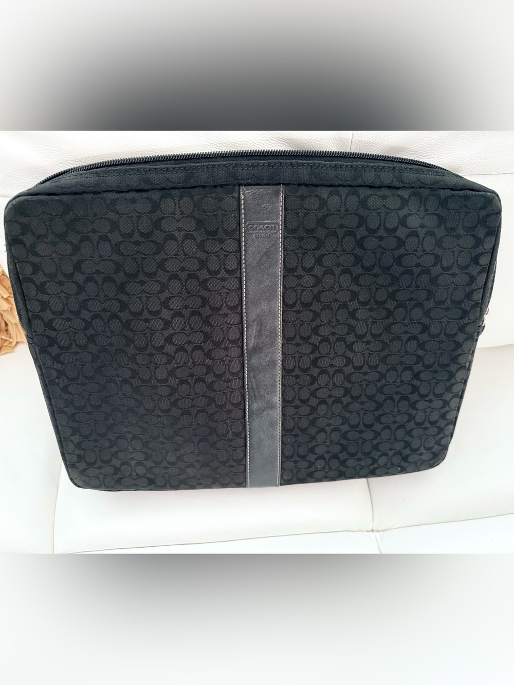 Coach Signature Canvas Laptop Brief